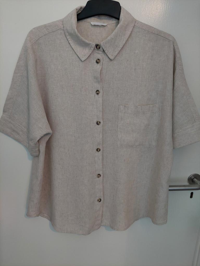 Cache Cache linen mix blouse maat M, Maat 38/40 (M), Beige, Nieuw, Ophalen of Verzenden