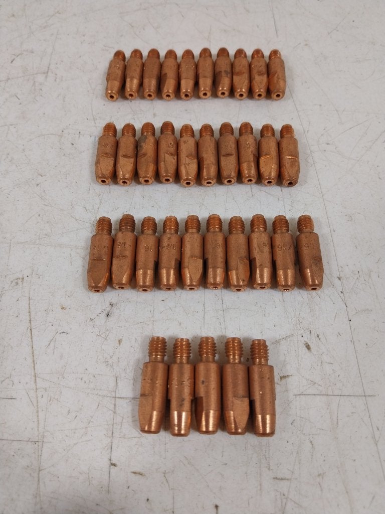 35 stk. M6 contacttip MIG lastoorts 1,6[mm.] draad, Niet ingevuld, Niet ingevuld, Nieuw, Ophalen of Verzenden