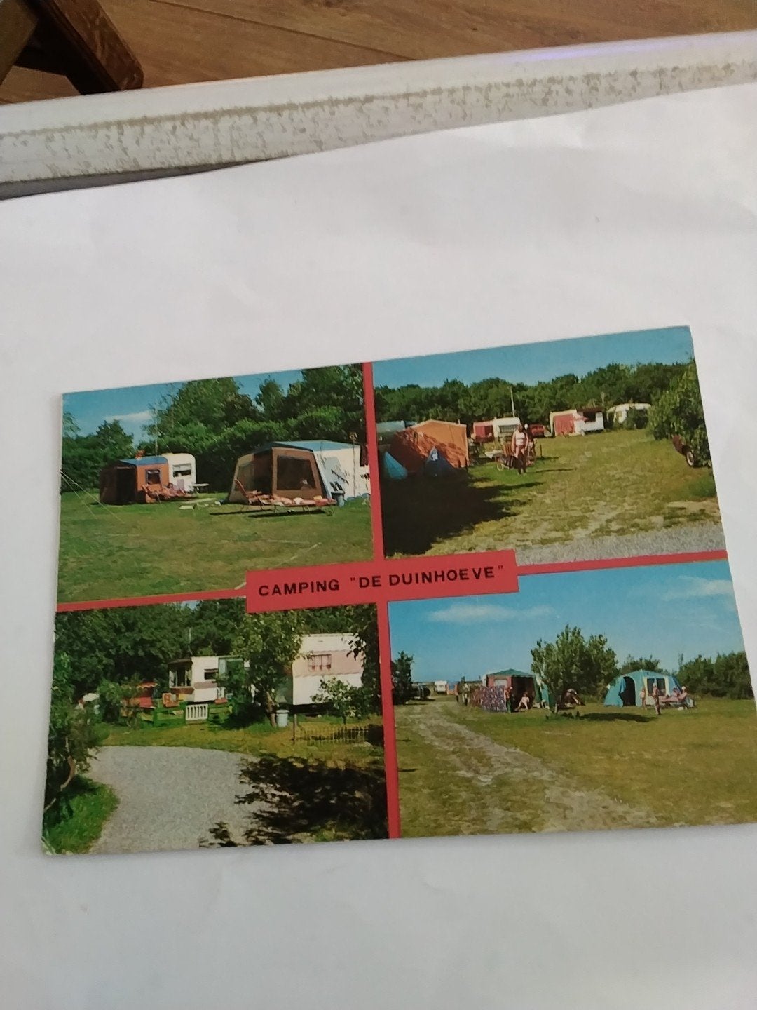 Ansichtkaart Camping "De Duinhoeve" Zeeland, Ophalen of Verzenden, 1960 tot 1980, Zeeland