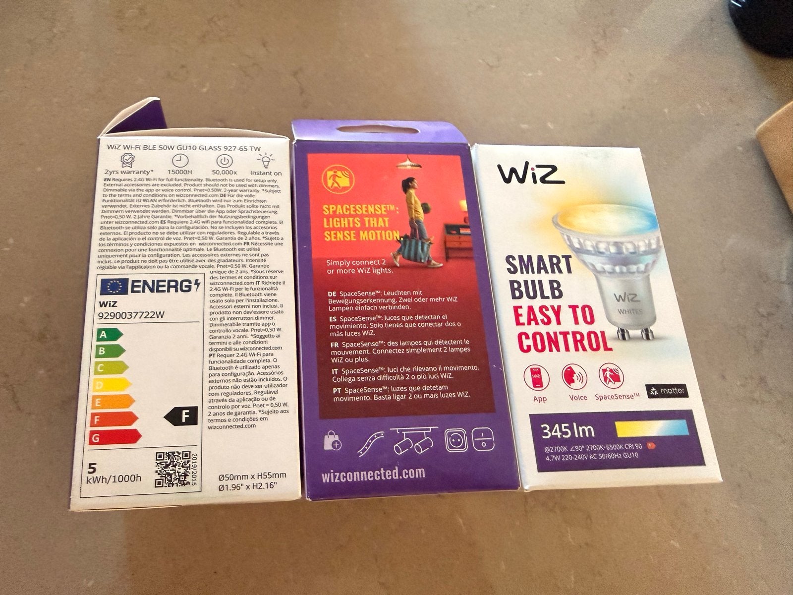 Wiz GU10 Smart Spot - Dimbaar en Wit Tinten Aanpasbaar, Wit, Overige merken, GU10, Nieuw