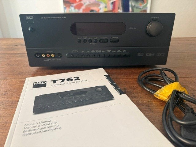 NAD T762 surround receiver, Audio, Tv en Foto, Versterkers en Receivers, Gebruikt, 120 watt of meer, Stereo, Ophalen