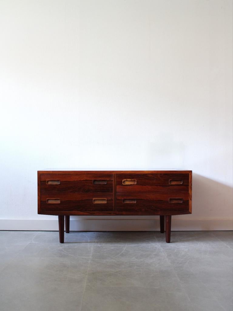 Vintage Deense ladekast door Hundevad, Ophalen, 100 tot 150 cm, Onbekend, Zo goed als nieuw
