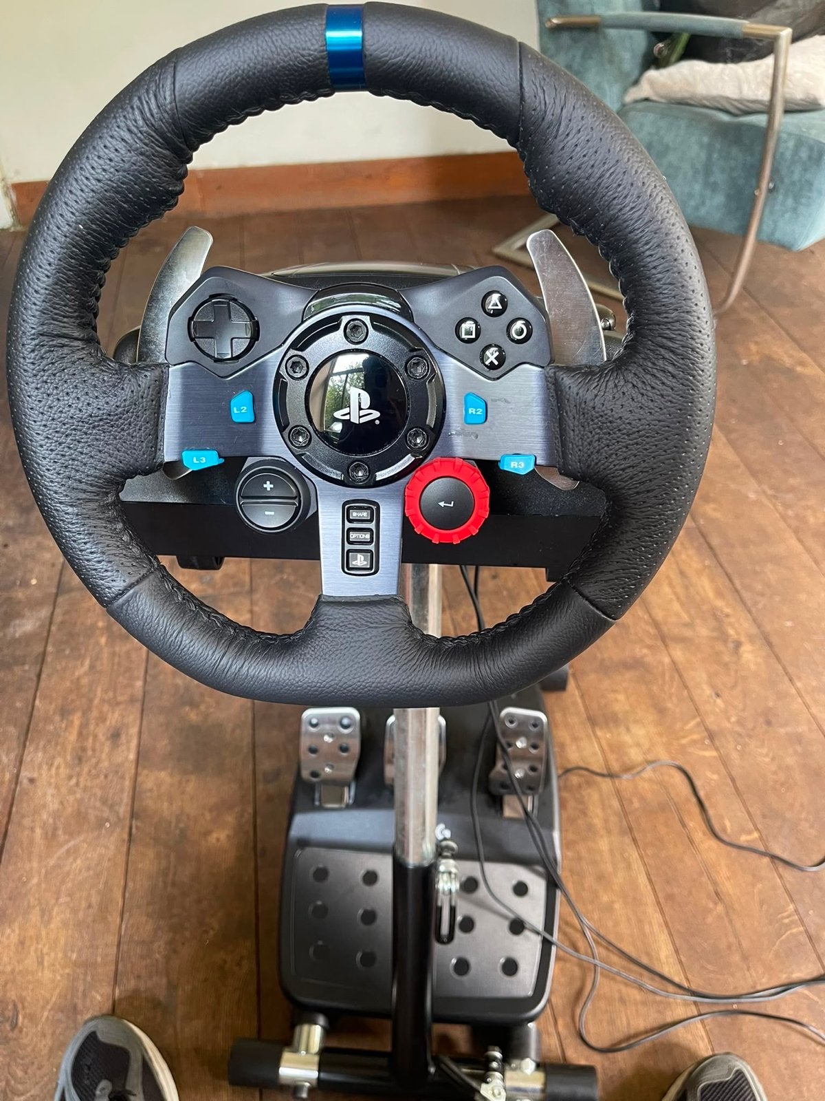 Logitech G29 Racestuur met Statief, Ophalen, Gebruikt, Met 1 controller, Slim