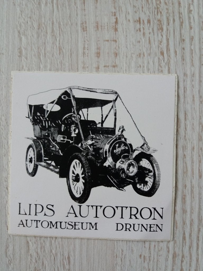 sticker LIPS AUTOTRON automuseum - Drunen ( 2 ), Verzamelen, Ophalen of Verzenden, Zo goed als nieuw, Bedrijf of Vereniging