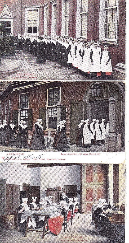 BURGERWEESHUIS  AMSTERDAM   3  KAARTEN, Ophalen of Verzenden, Voor 1920, Noord-Brabant