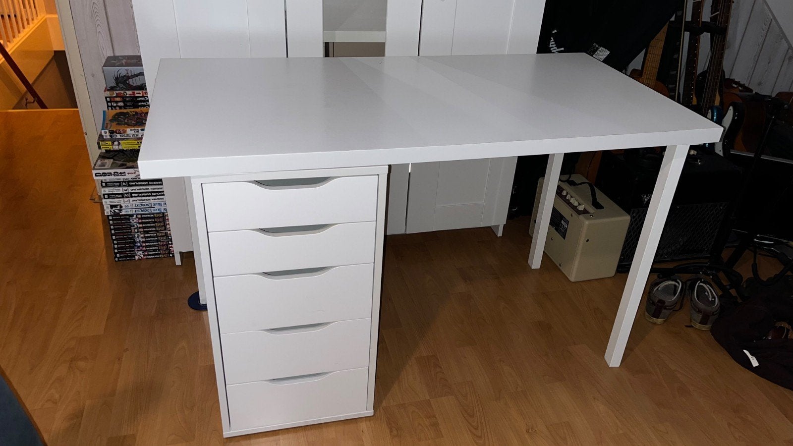IKEA Linnmon bureau met Alex ladeblok (120x60), Ophalen
