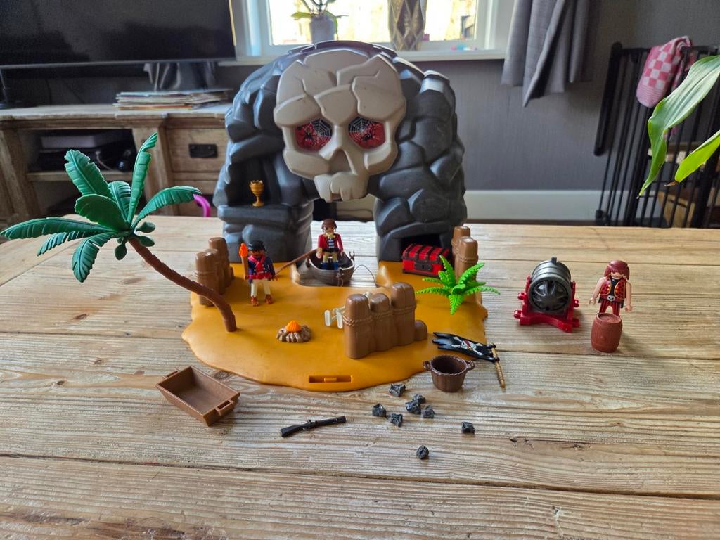 Playmobil Piraten Schateiland, Kinderen en Baby's, Speelgoed | Playmobil, Gebruikt, Complete set, Ophalen of Verzenden