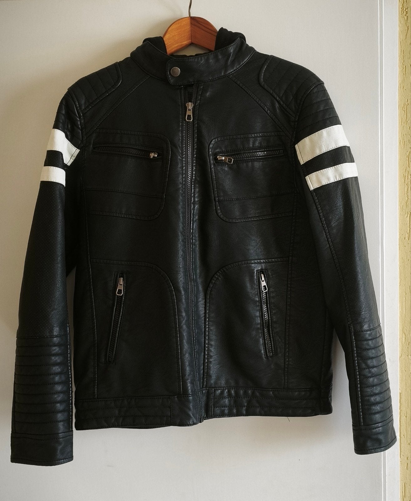 Leder look Jas maat 170, Ophalen, Nieuw, Jongen, Jas