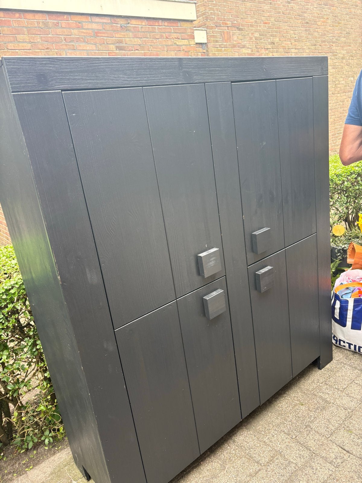 Stevige WOOD kast voor speelgoed, met gebruikssporen, Ophalen of Verzenden, Gebruikt