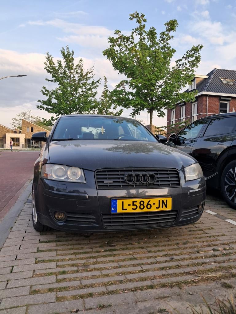 Audi S line a3 3.2 V6 2004 Zwart, Auto's, Audi, Particulier, A3, ABS, Airbags, Airconditioning, Alarm, Bi-Xenon koplampen, Bluetooth
