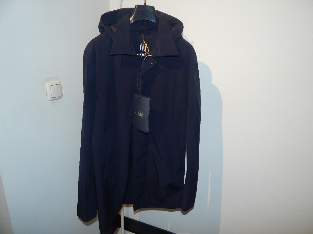 Hetrego mooie parka look jas donker blauw Nieuw mt 54, Hetrego, Maat 52/54 (L), Nieuw, Verzenden