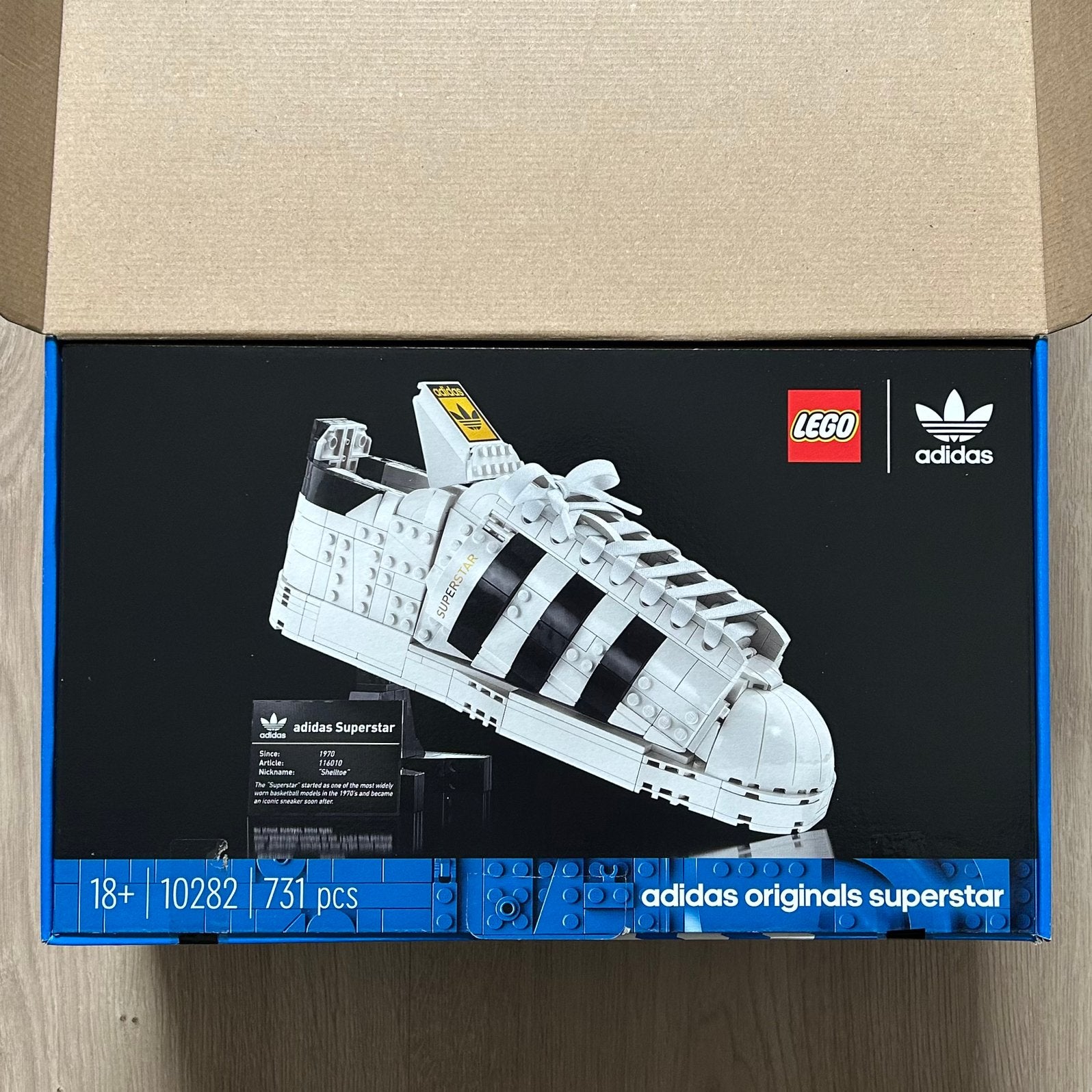 Lego 10282 Icons Adidas Originals Superstar | Nieuw, Lego, Nieuw, Ophalen of Verzenden, Inclusief extra onderdelen