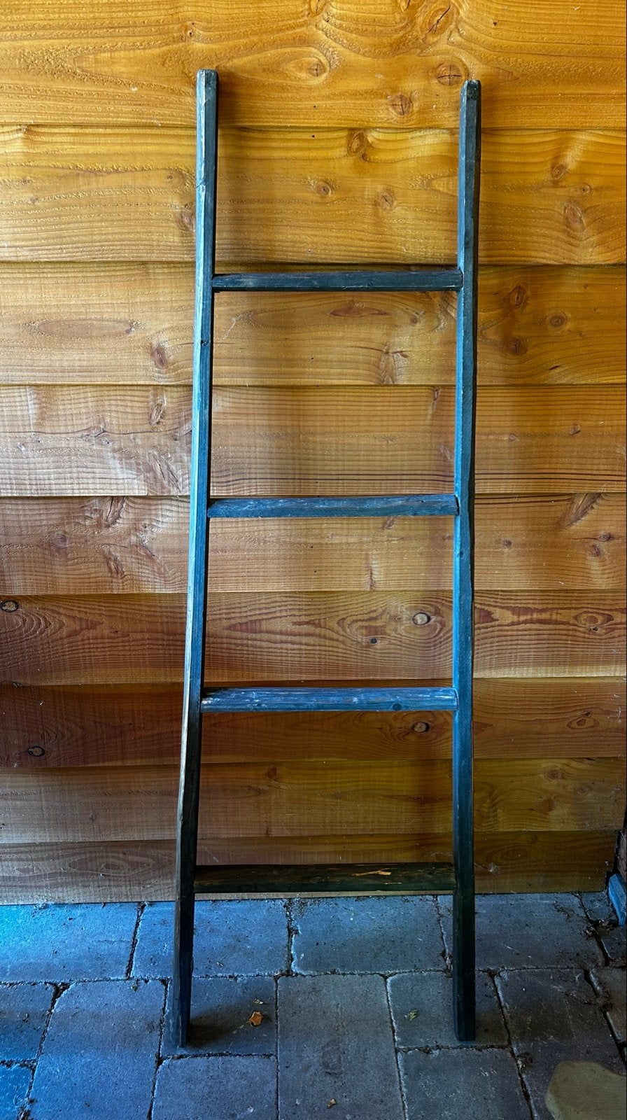 Decoratieve houten ladder - 150 cm hoog, Ophalen, Gebruikt, Ladder, Minder dan 2 meter