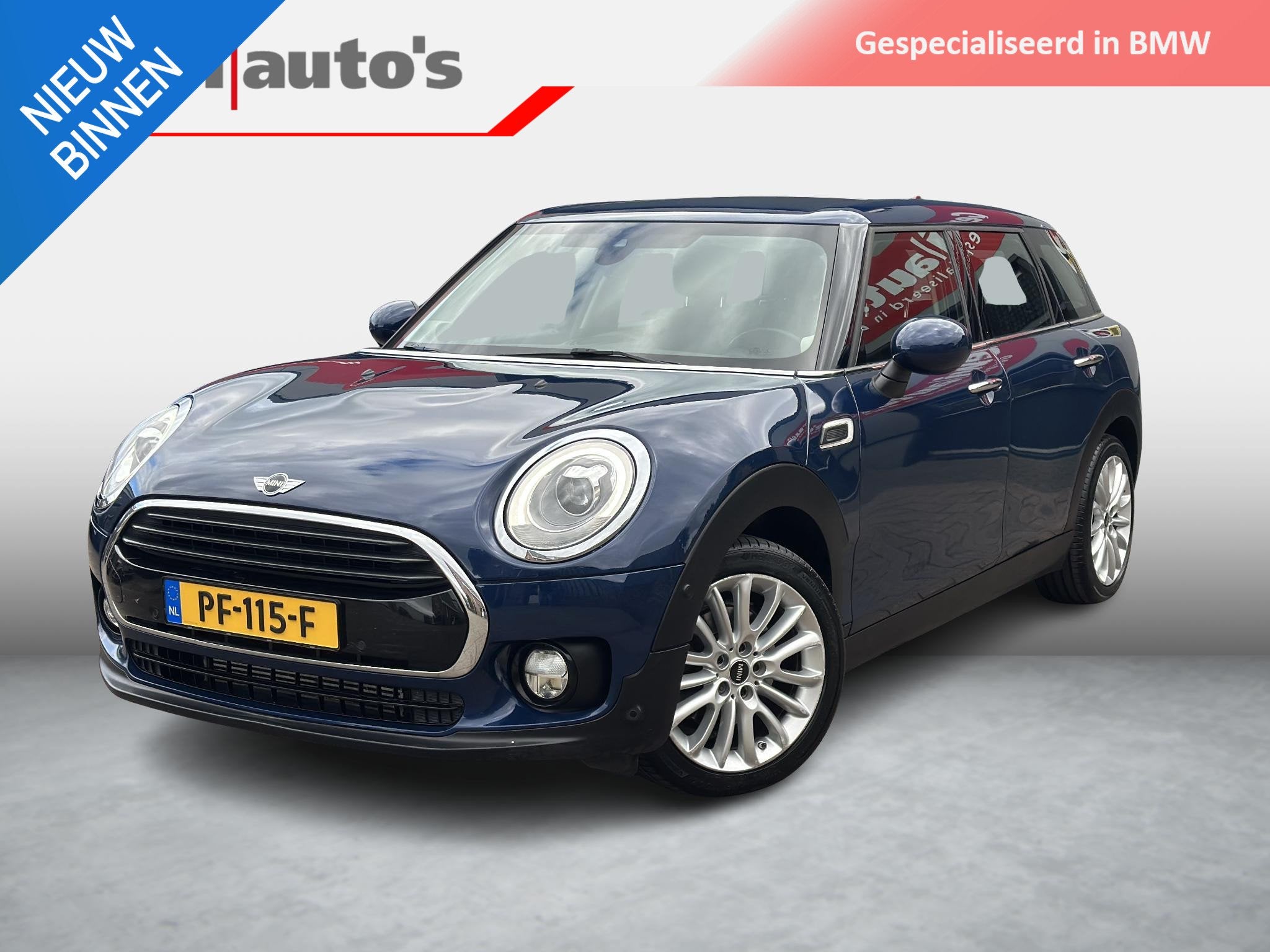 MINI Clubman 1.5 Cooper Pepper Serious Business, Auto's, Dealer onderhouden, Gebruikt, Blauw, Origineel Nederlands