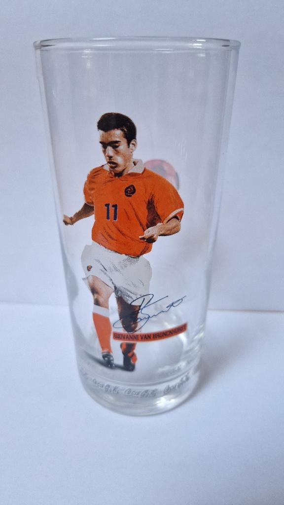 Voetbalglas Giovanni van Bronckhorst, Verzamelen, Ophalen of Verzenden, Buitenlandse clubs, Vaantje of Sjaal