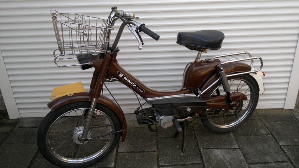 Sparta Lucky Bromfiets met kenteken, Ophalen, Gebruikt, Maximaal 45 km/u