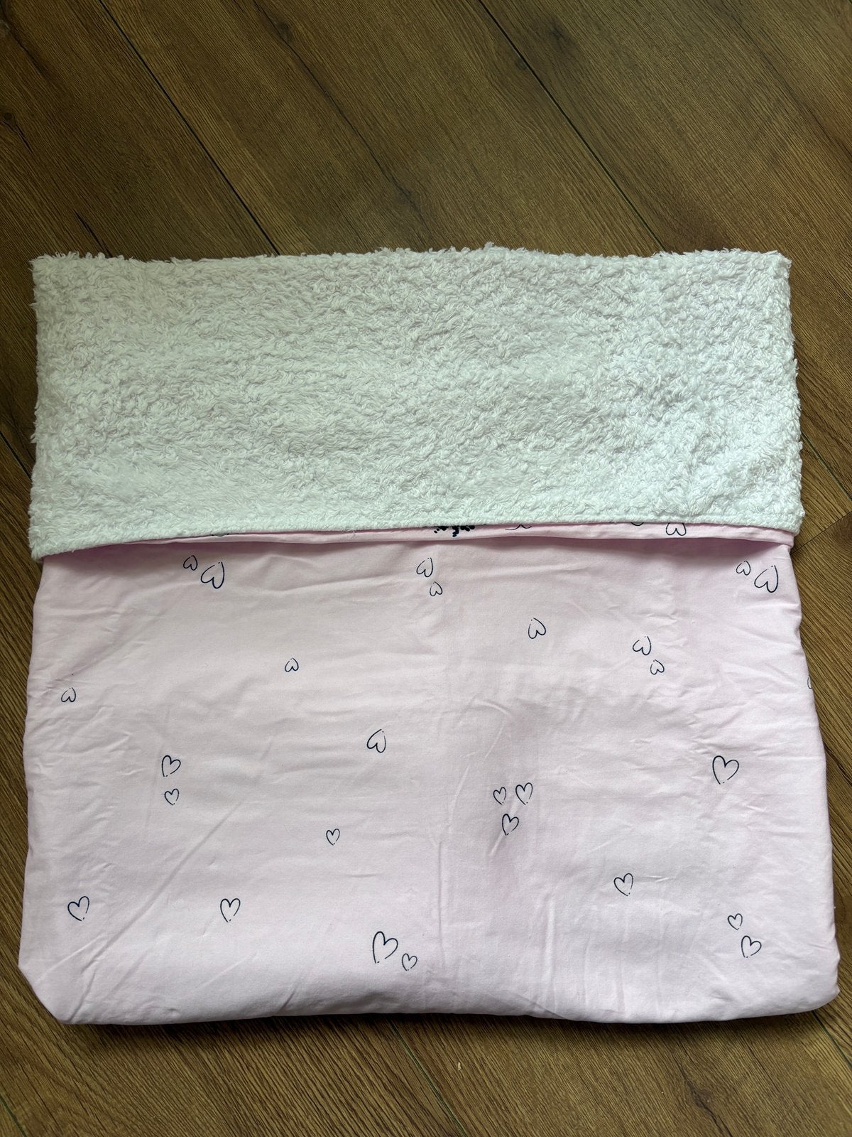 Nieuw kinderwagen dekentje met hartjes, Ophalen of Verzenden, Nieuw, Deken