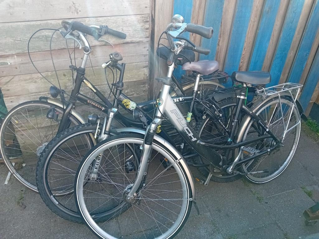 3 gebruikte fietsen: Union en Puch en batavus montain bike, Overige merken, Velgrem, Versnellingen, Ophalen of Verzenden