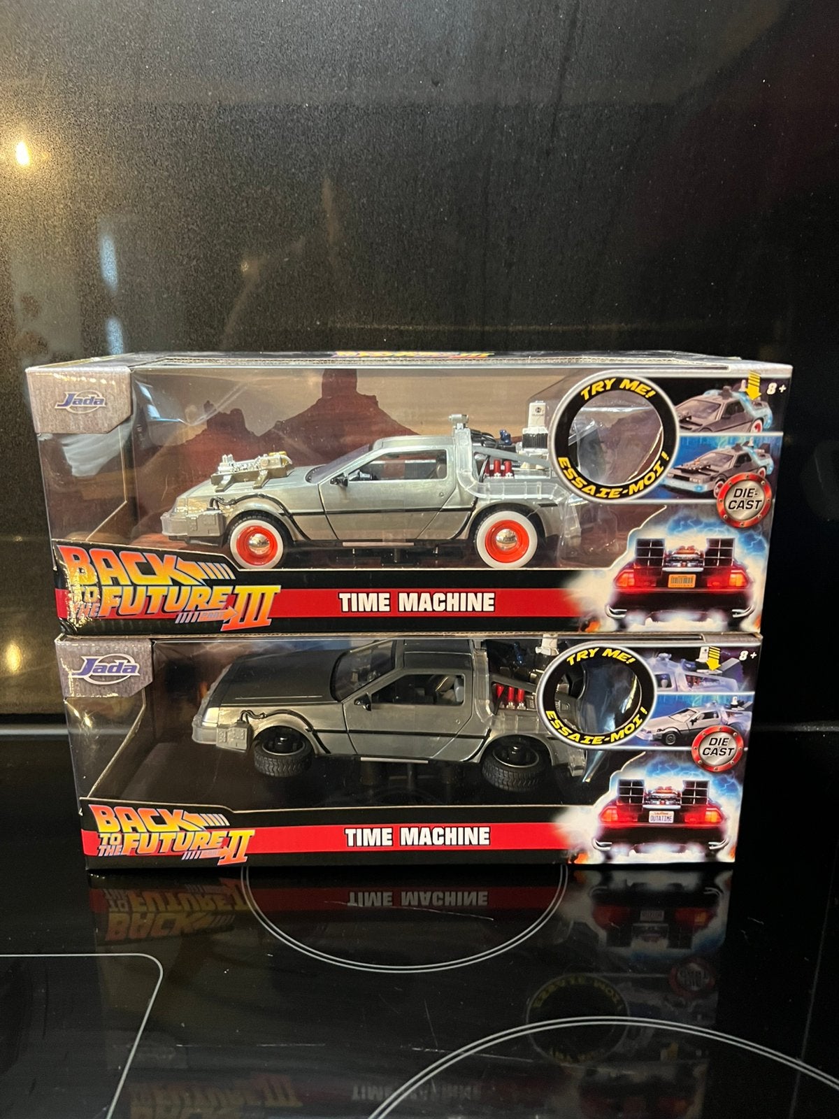 Jada toys delorean 1:24.   2 stuks, Ophalen of Verzenden, Zo goed als nieuw, Jada