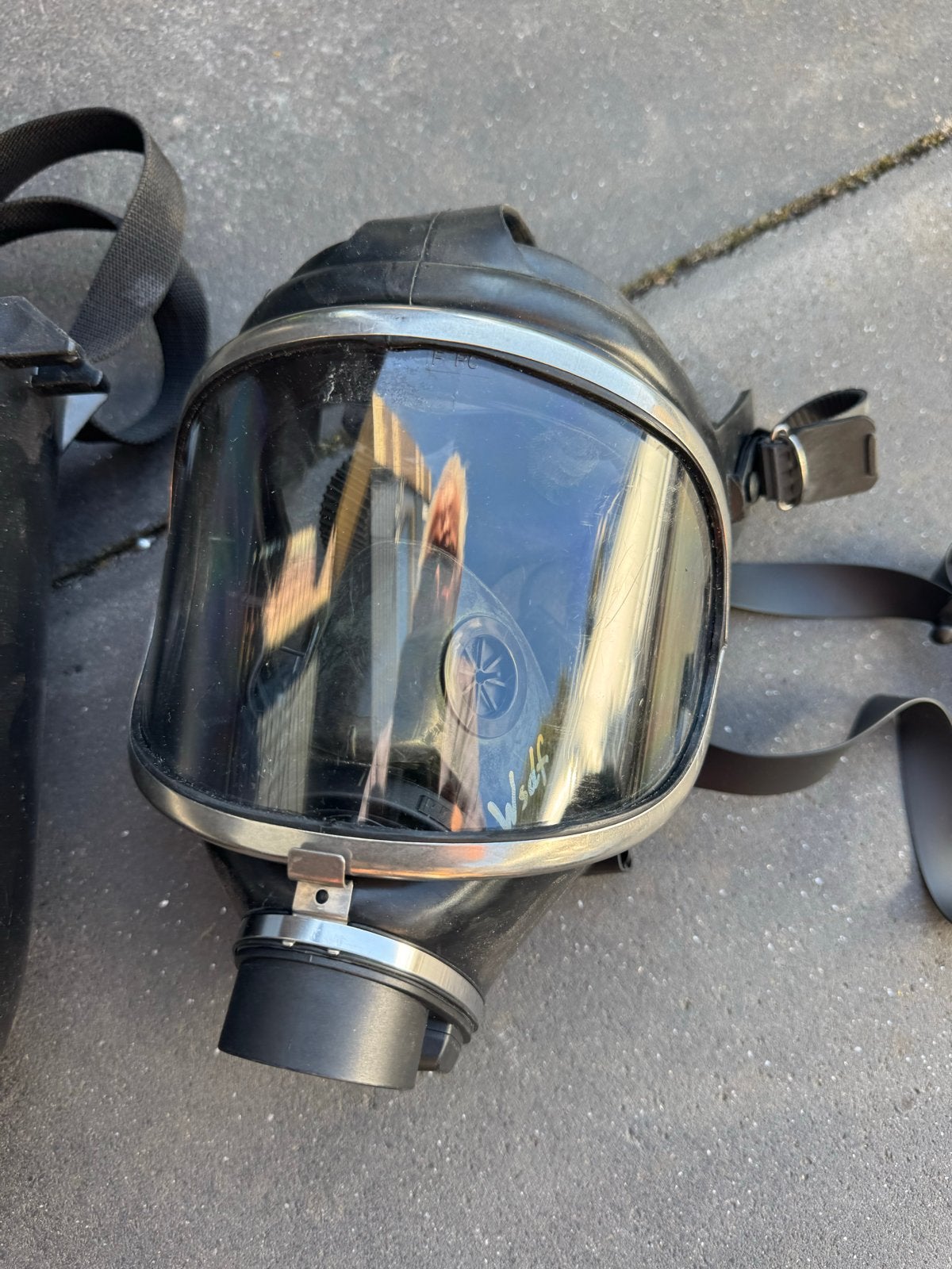 Volgelaatsmasker met draagkoker, Ophalen, Gebruikt, Volgelaatsmaskers