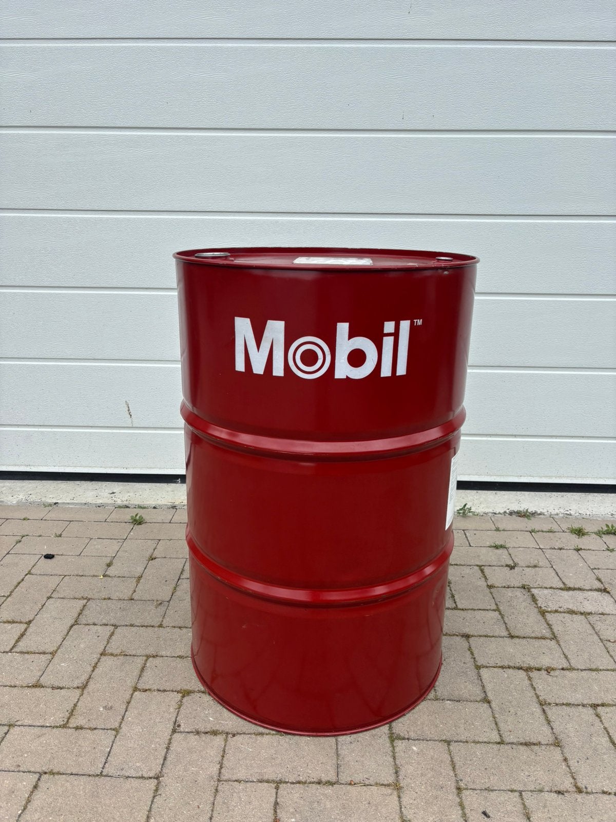 Mobil Olievat 200L - BBQ, Rookvat, Decoratie, Prullenbak, Ophalen, Gebruikt, Metaal, Rood