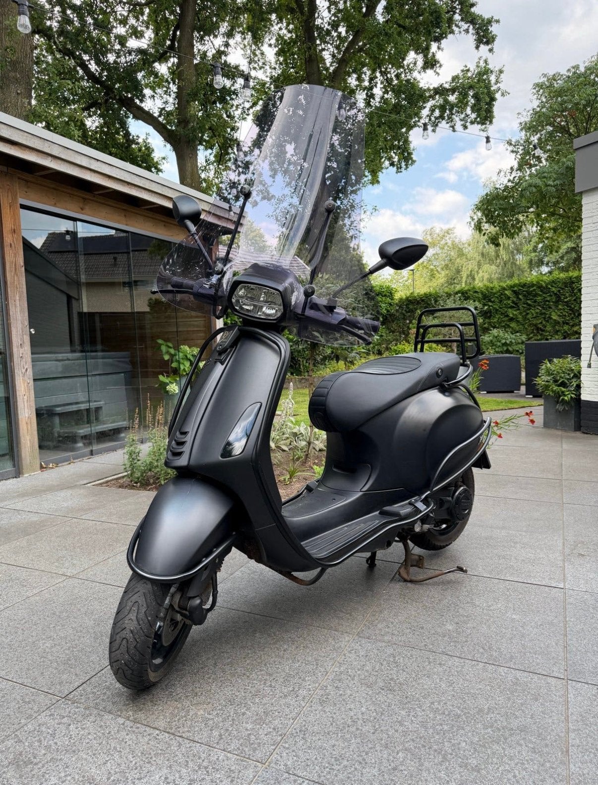 Vespa Sport 4T mat zwart ***Full Options***, Fietsen en Brommers, Ophalen, Gebruikt, Maximaal 45 km/u, Vespa S