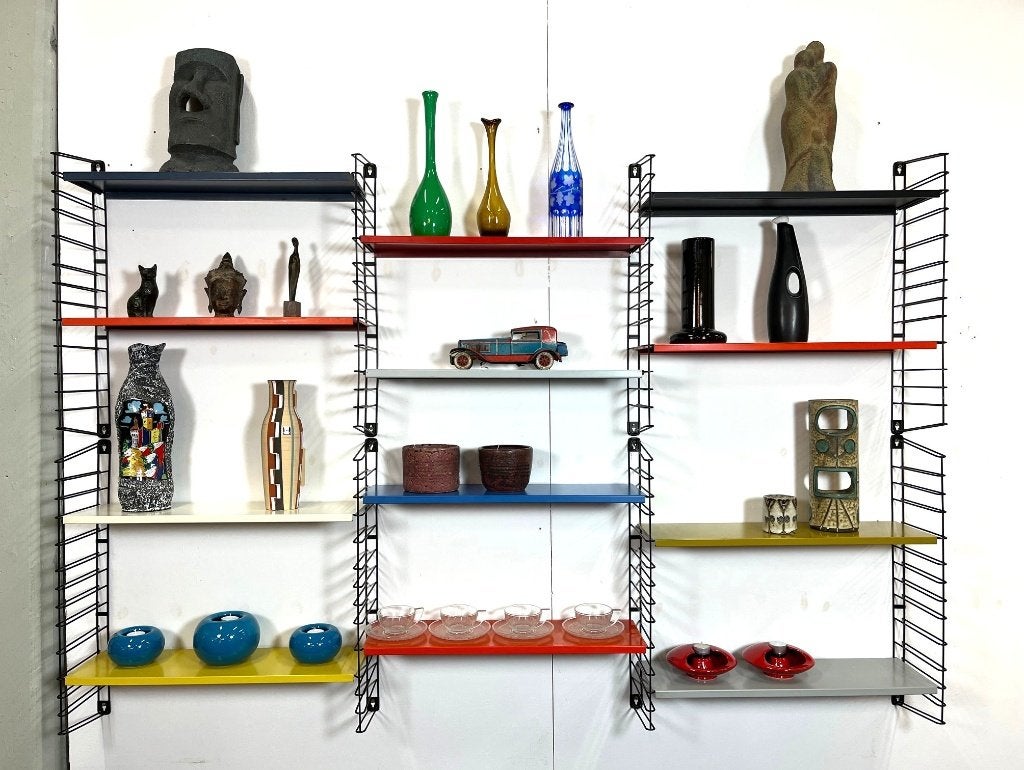 groot vintage design wandmeubel A. Dekker voor Tomado 1960., Ophalen of Verzenden, Gebruikt