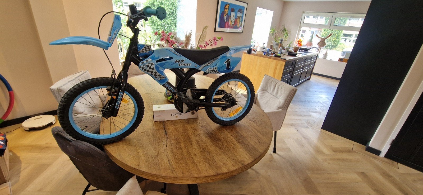 Troy MX Cross kinderfiets - Blauw, Fietsen en Brommers, Ophalen, Troy
