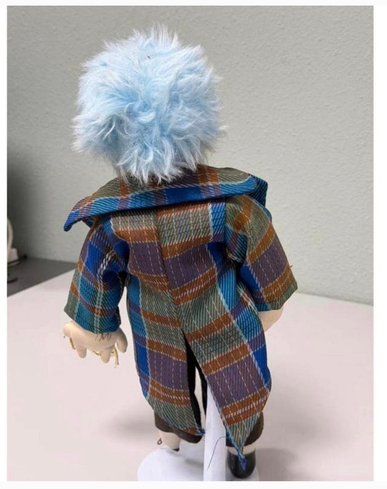 Vintage Porseleinen clown pop Clownspop 45 cm Met Standaard, Gebruikt, Ophalen of Verzenden, H, H