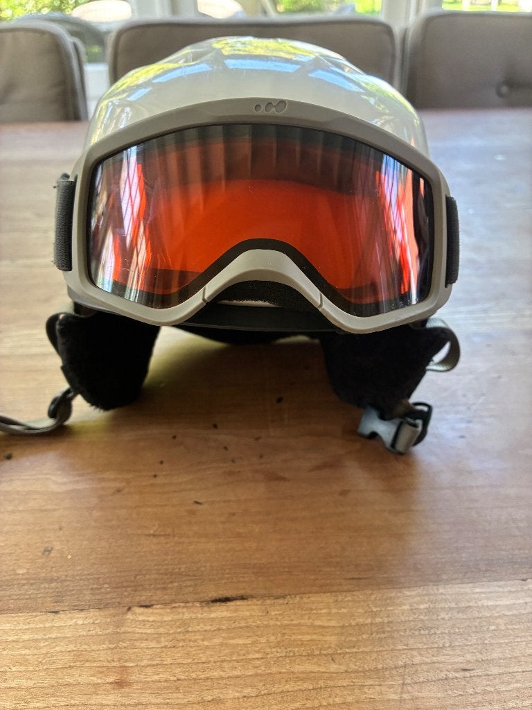 Wedze skihelm met skibril maat 53-56 cm, Overige merken, Gebruikt, Overige typen, Ophalen of Verzenden