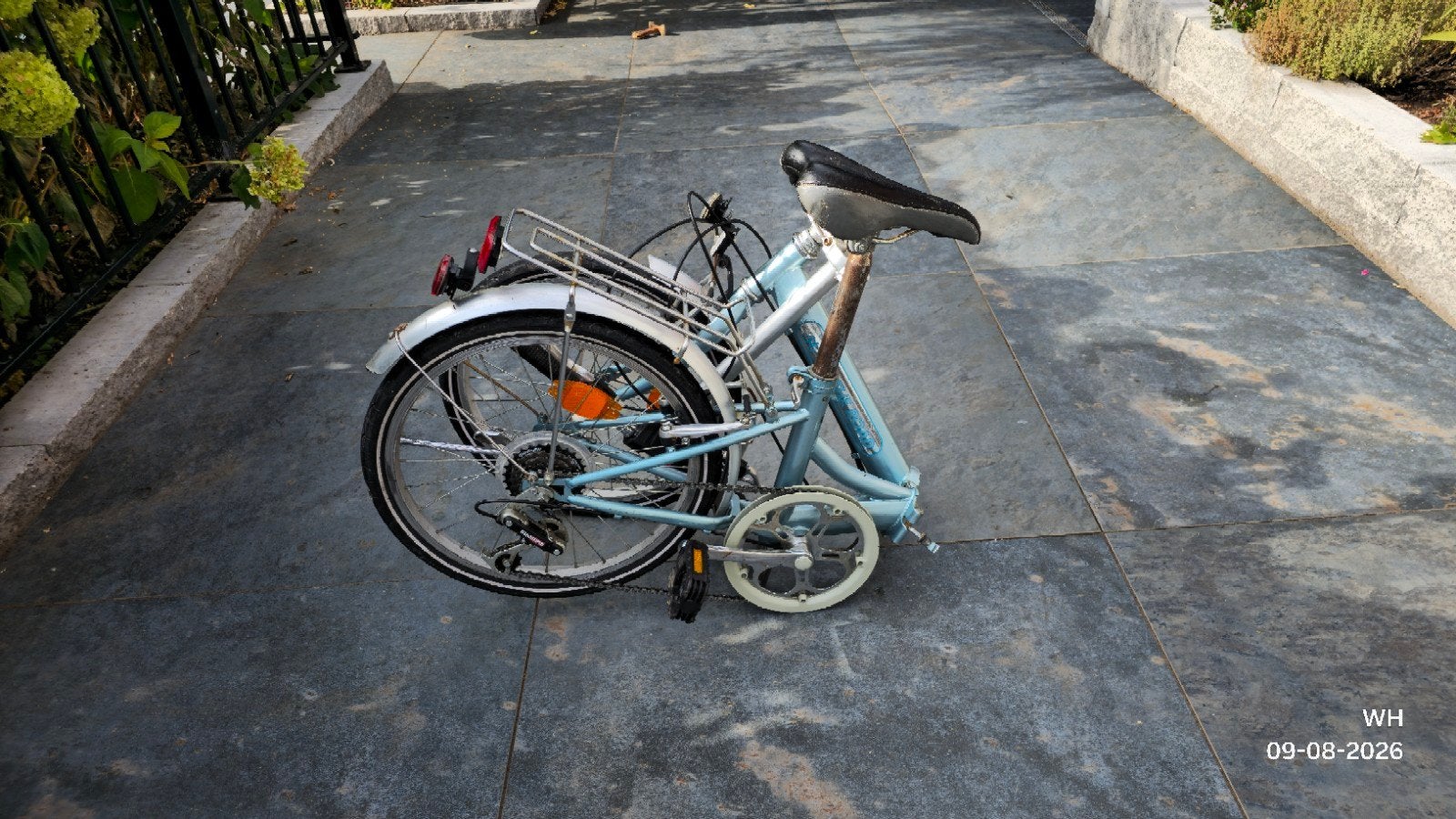 Opvouwbare fiets 'On the Road' in zeer goede staat, 20 inch of meer, Gebruikt, Velgrem, Versnellingen