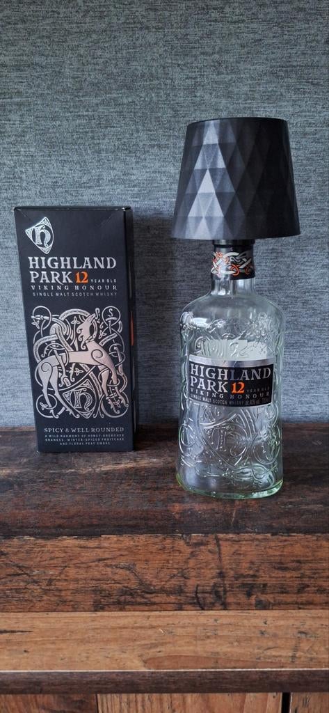 Highland Park 12, Whisky flessenlamp., Huis en Inrichting, Ophalen of Verzenden