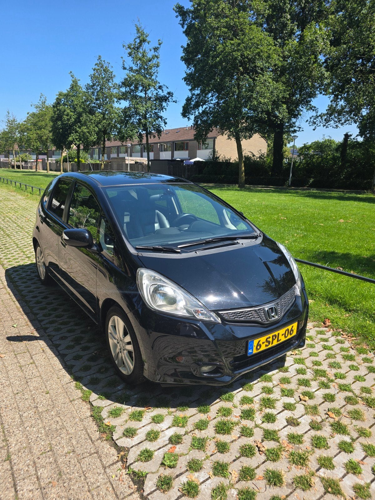 Unieke Honda Jazz 1.4 CVT S 2013 Zwart, Auto's, Euro 5, Zwart, 4 cilinders, 1051 kg