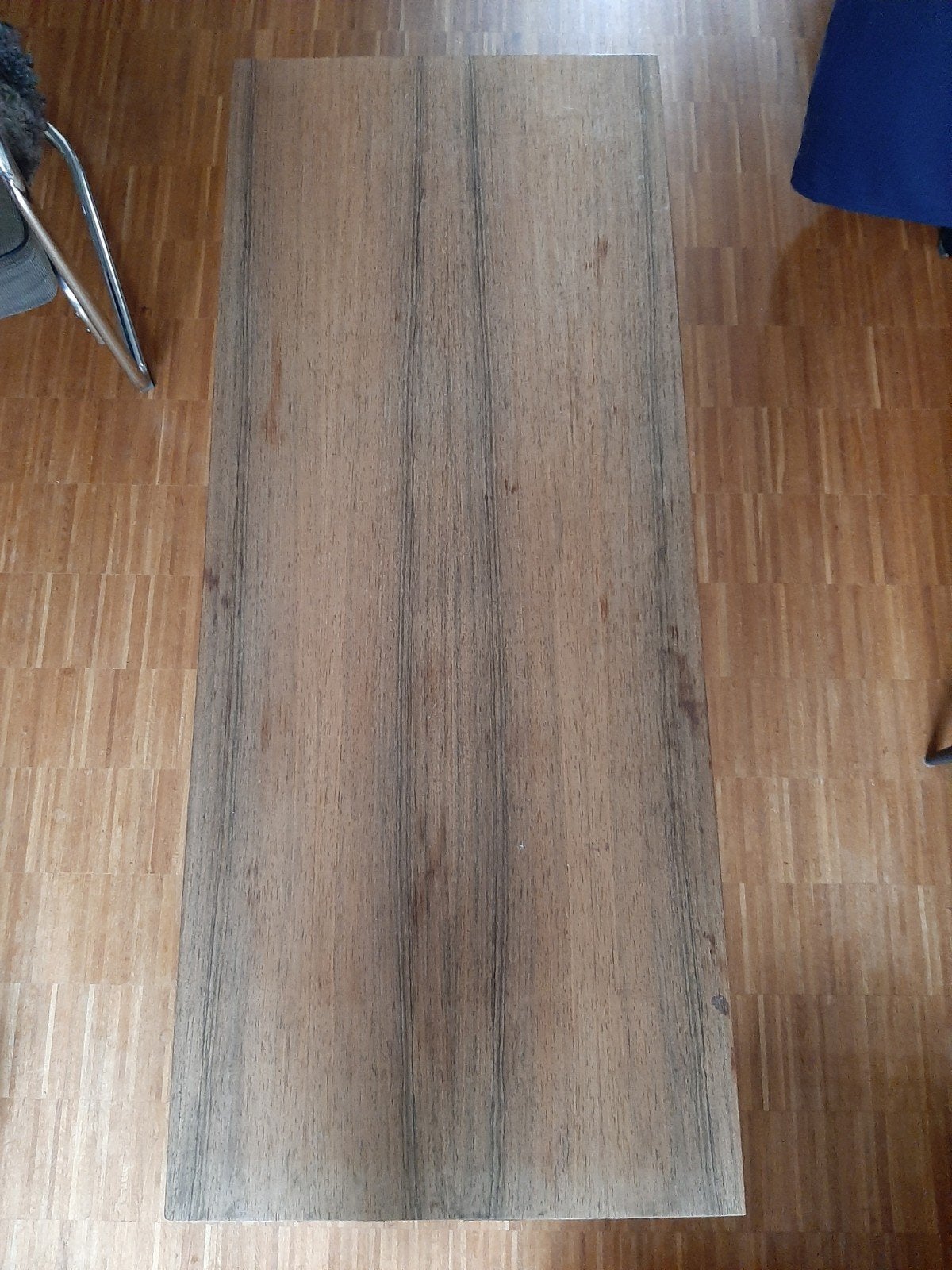 Fristho Salontafel 60 x 150 cm - Hout met metalen accenten, Huis en Inrichting, Gebruikt, 100 tot 150 cm, 50 tot 100 cm, Rechthoekig