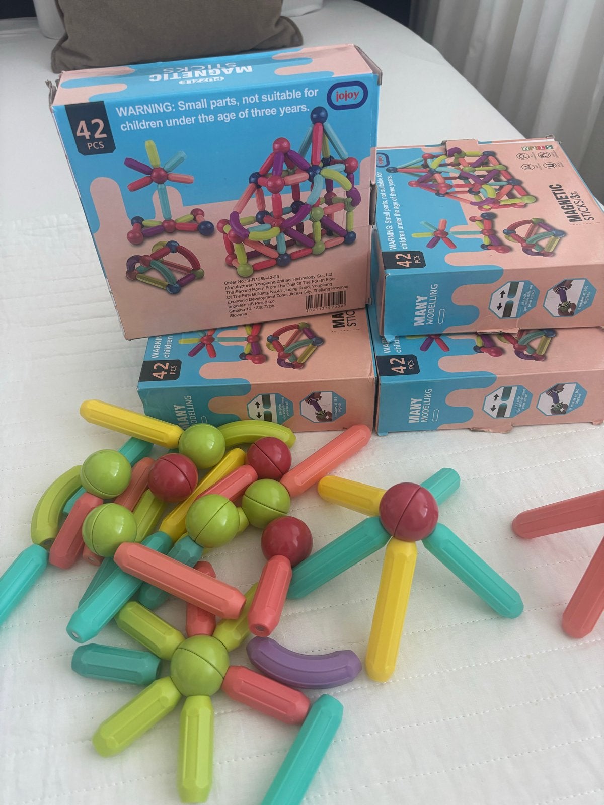 Magnetische Bouwstenen Set - 42 Stuks, Ophalen of Verzenden, Nieuw, Overige merken