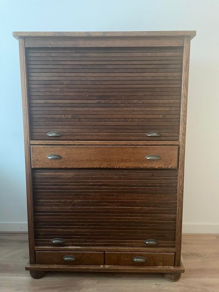 Computerkast met roldeuren, Ophalen, Gebruikt, 70 tot 120 cm, Vintage