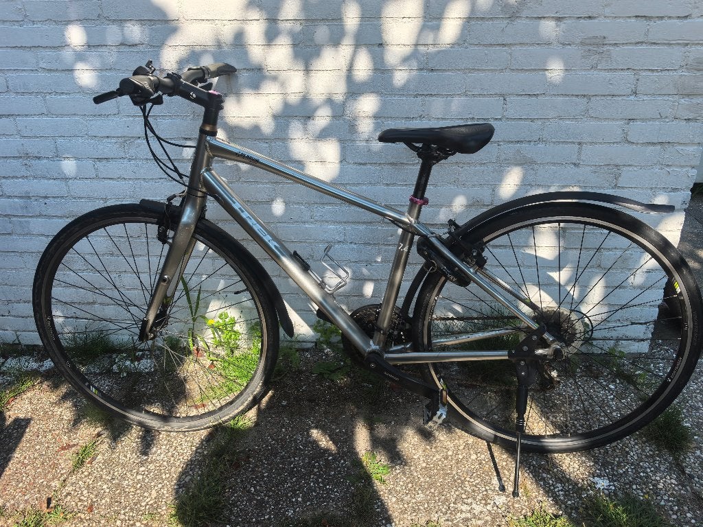 Trek FX SEVEN 7.4 hybride fiets 28inch 27v, Fietsen en Brommers, Velgrem, Versnellingen, Zo goed als nieuw, Minder dan 47 cm