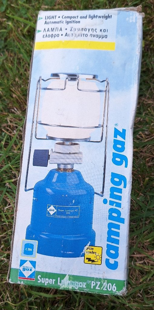 Campingaz lamp en Campingaz brander + 2 vullingen, Ophalen, Gebruikt