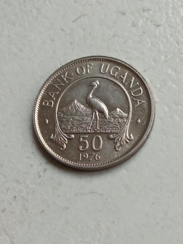 Oeganda 50 cent 1976., Ophalen of Verzenden, Overige landen, Losse munt