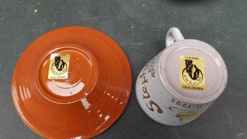kop en schotel handwerk uit haalderen, Ophalen of Verzenden, 'T Olde Gre-j, Info@toldegrej.nl, Endepoelstraat 20f Didam