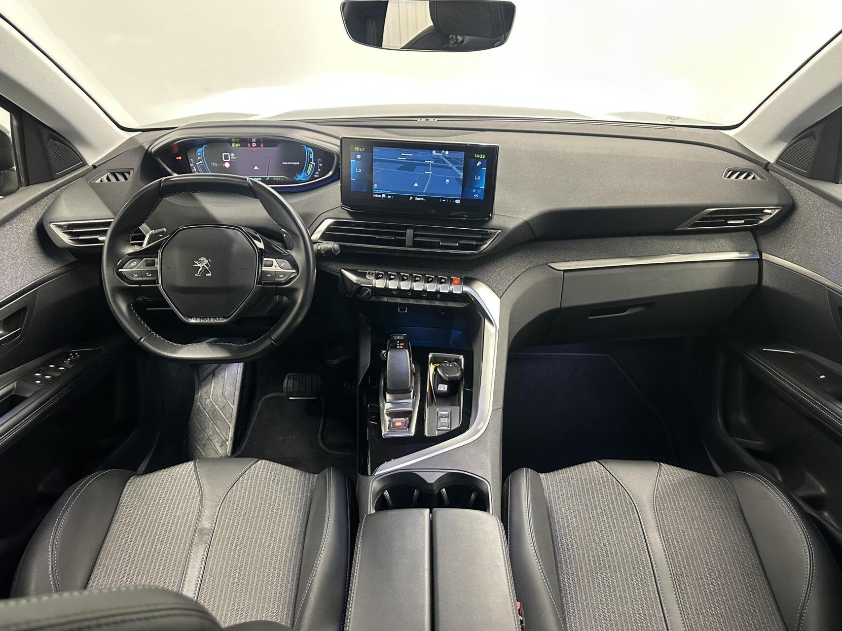 Peugeot 3008 1.6 HYbrid 225 Allure Pack Business CARPLAY NAV, Euro 6, Met garantie (alle), Blauw, Leder en Stof
