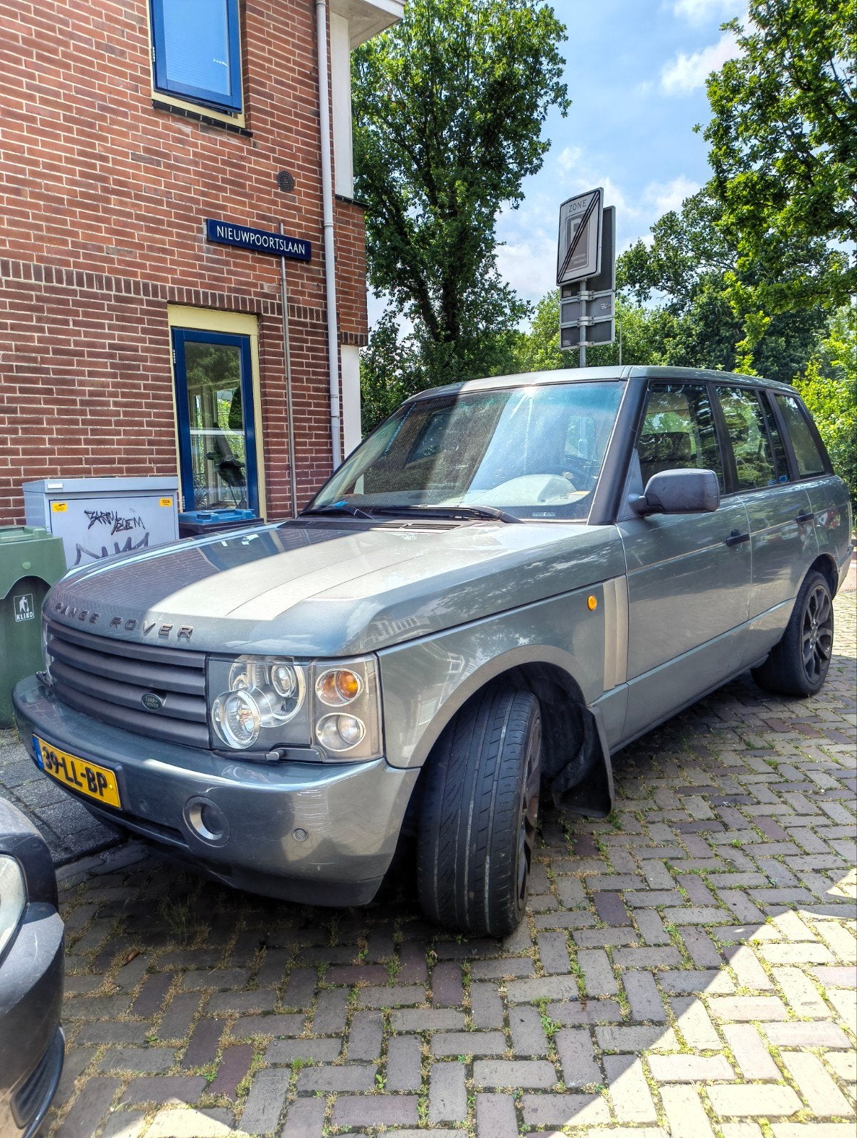 land rover range rover vogue 2003 benzine motor V8, Auto's, Beige, Particulier, Zilver of Grijs, Te koop