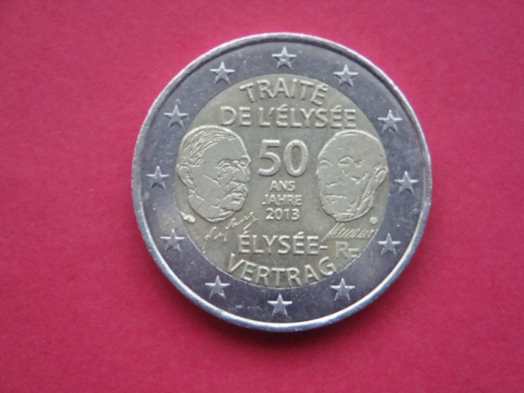 Frankrijk 2 Euromunt Elysee Verdrag 2013., Verzenden, Frankrijk, 2 euro, Losse munt