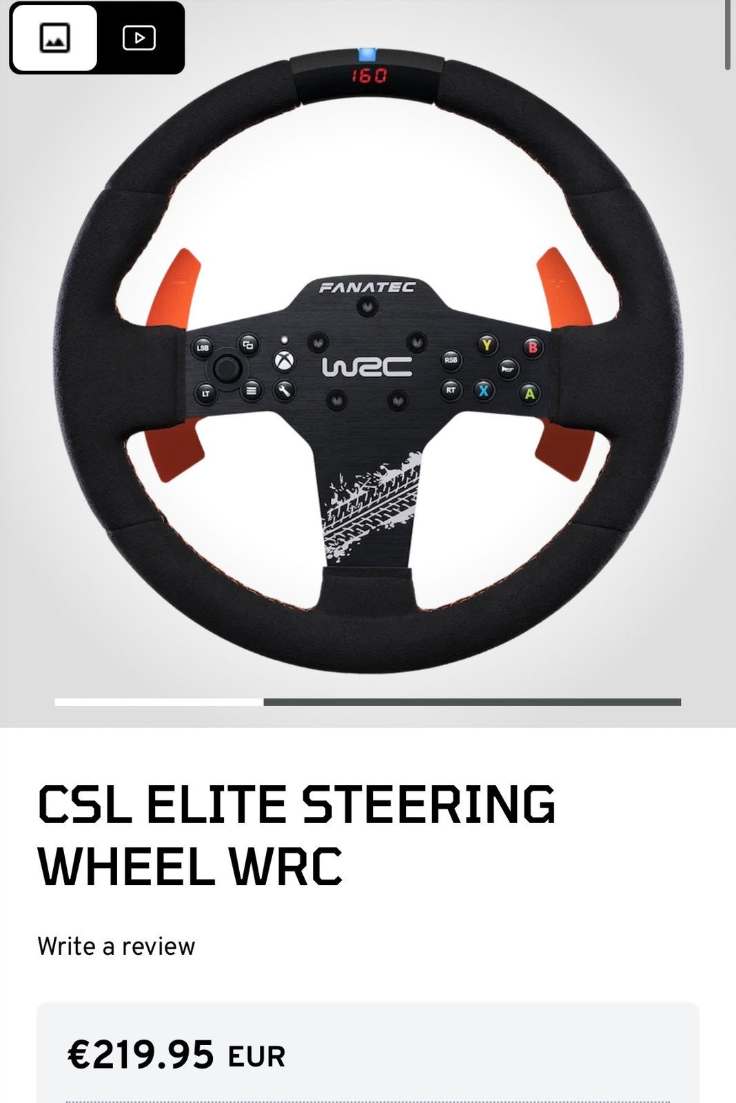 Fanatec CSL Elite Steering Wheel WRC + QR2 Wheel-Side, Spelcomputers en Games, Ophalen of Verzenden, Zo goed als nieuw