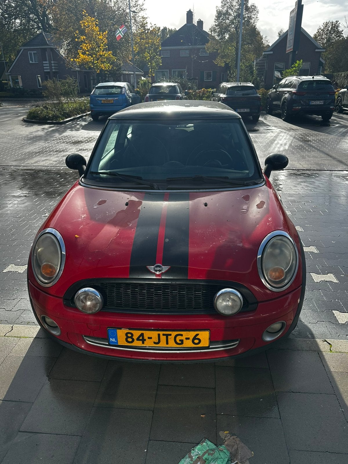 Mini 1.6 16V Cooper 2009 Rood (GEEN APK), Auto's, Voorwielaandrijving, 750 kg, 4 cilinders, 4 stoelen