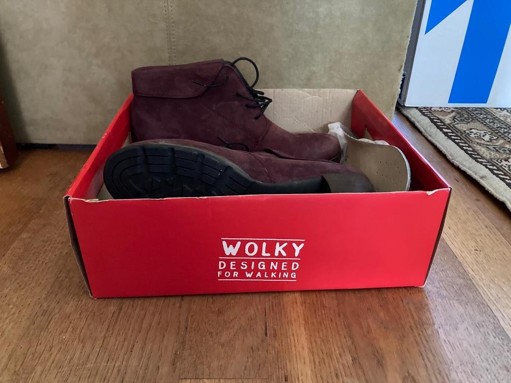 Wolky Exclusief Vegan Jacquerie 2 Nubuck  Maat 43, Wolky, Lage of Enkellaarzen, Ophalen of Verzenden, Zo goed als nieuw