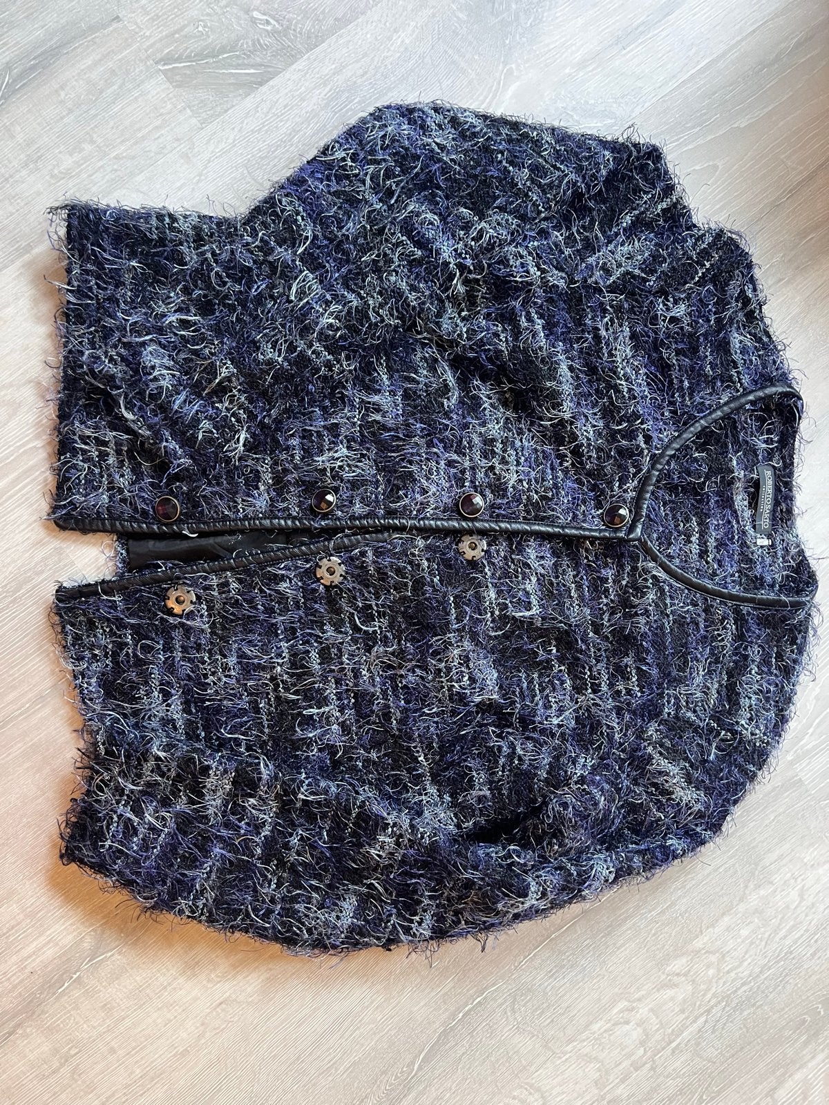 Mooi vestje van Robertosarto, zeer netjes onderhouden, Ophalen of Verzenden, Zo goed als nieuw, Maat 42/44 (L), Blauw