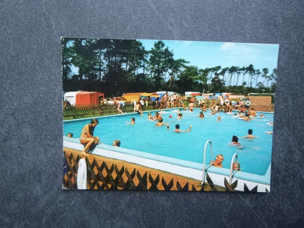 Denekamp, bung. camp. de Papillon/zwembad 1978, Verzenden, 1960 tot 1980, Gelopen, Noord-Brabant