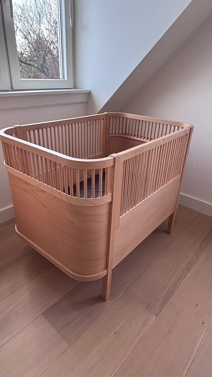 Sebra meegroei bed baby & jr. - wooden edition, Ophalen, Zo goed als nieuw, Ledikant