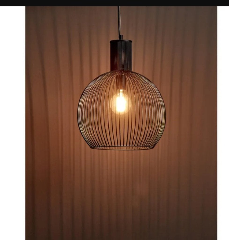 Set van 2x Kwantum Hanglamp Diana Zwart  metaal- Luxe Strijk, Ophalen, Zo goed als nieuw, Metaal, E27 (groot)
